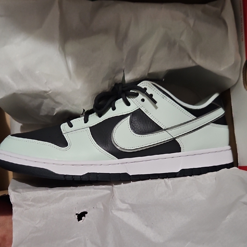 Black and Mint Green Sneakers